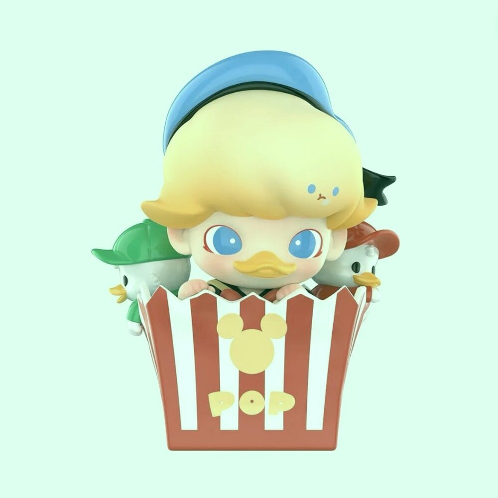 POP MART Dimoo World x Disney Donald Duck Popcorn Figure NWT Sealed Box